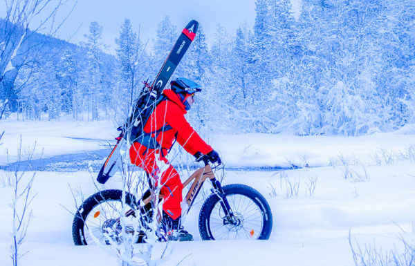 Fatbike on erinomainen väline yhdistää kaksi hienoa harrastusta.