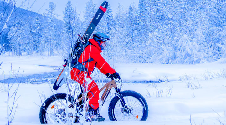 Fatbike on erinomainen väline yhdistää kaksi hienoa harrastusta.